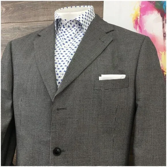 ARNOLD BRANT Mens Blazer Sport Coat Casual Jacket Size 44R Wool Bamboo‎ Suit